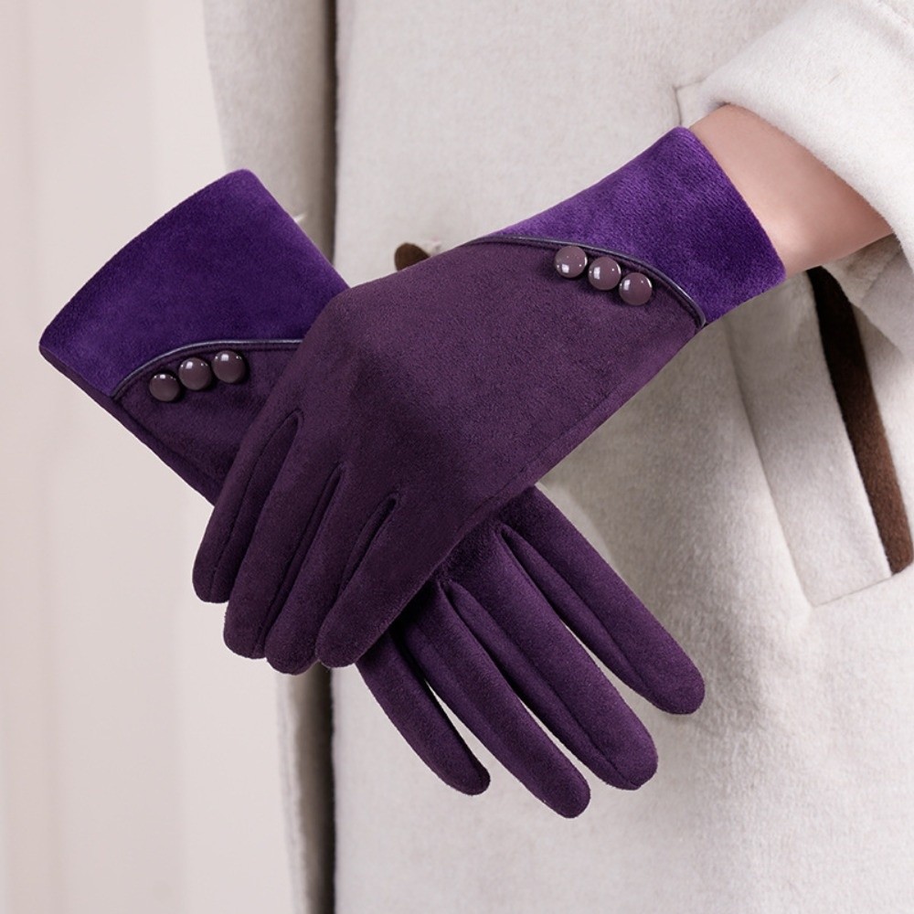 Winter Glove Insulated - 実用的で上品な冬用防寒手袋。厚手で暖かく、タッチスクリーン対応。通気性があり、断熱性・防風性に優れたスエード素材。ハイキングにも最適。