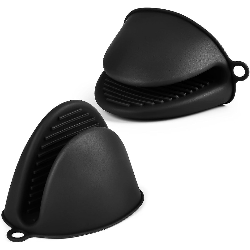 Oven Mitt Silicone - 電子レンジ用シリコン製耐熱手袋1組。耐熱性があり、滑り止め加工が施されており、オーブンでの調理に最適。厚手で耐熱性に優れています。