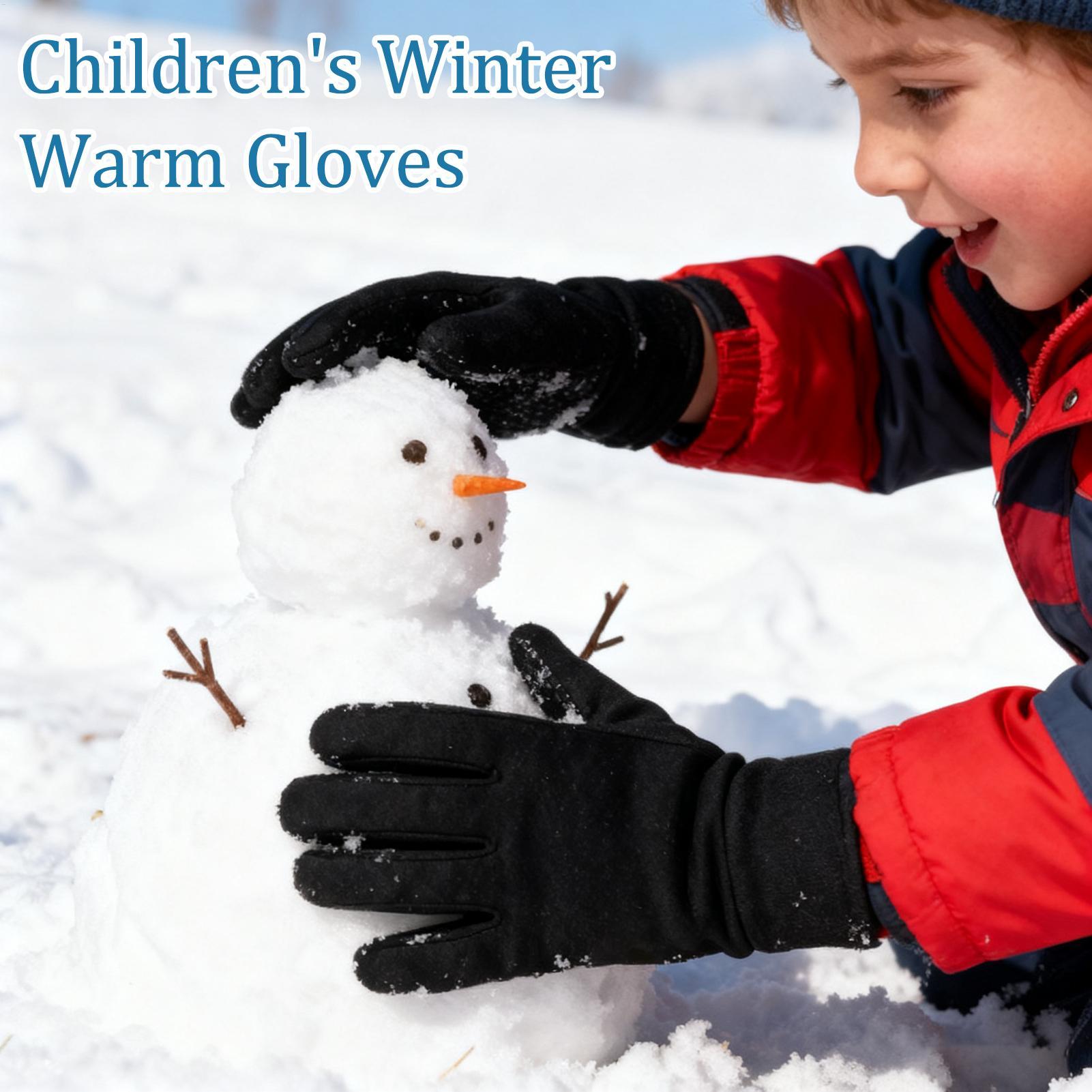 子供用冬用手袋 タッチスクリーン対応 暖かい手袋 子供用断熱 - Winter Glove Insulated のレビューと価格
