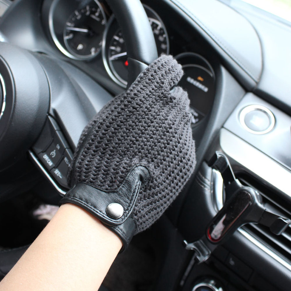 高品質の新作レザーメンズドライビンググローブ、滑り止め、タッ - Leather Driving Glove のレビューと価格