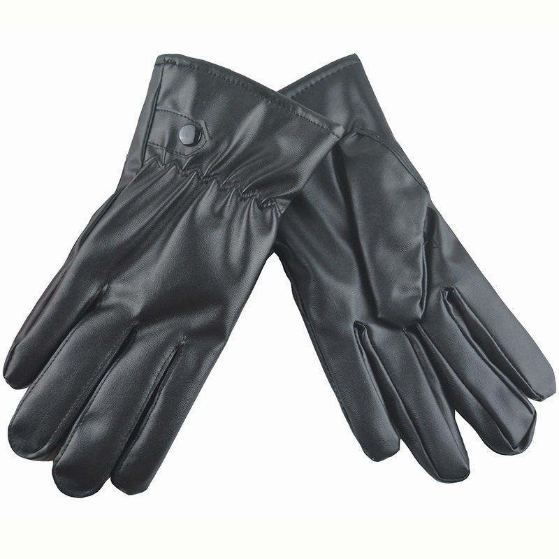 冬のファッション黒 PU レザー手袋男性薄型スタイル運転革男 - Leather Driving Glove のレビューと価格