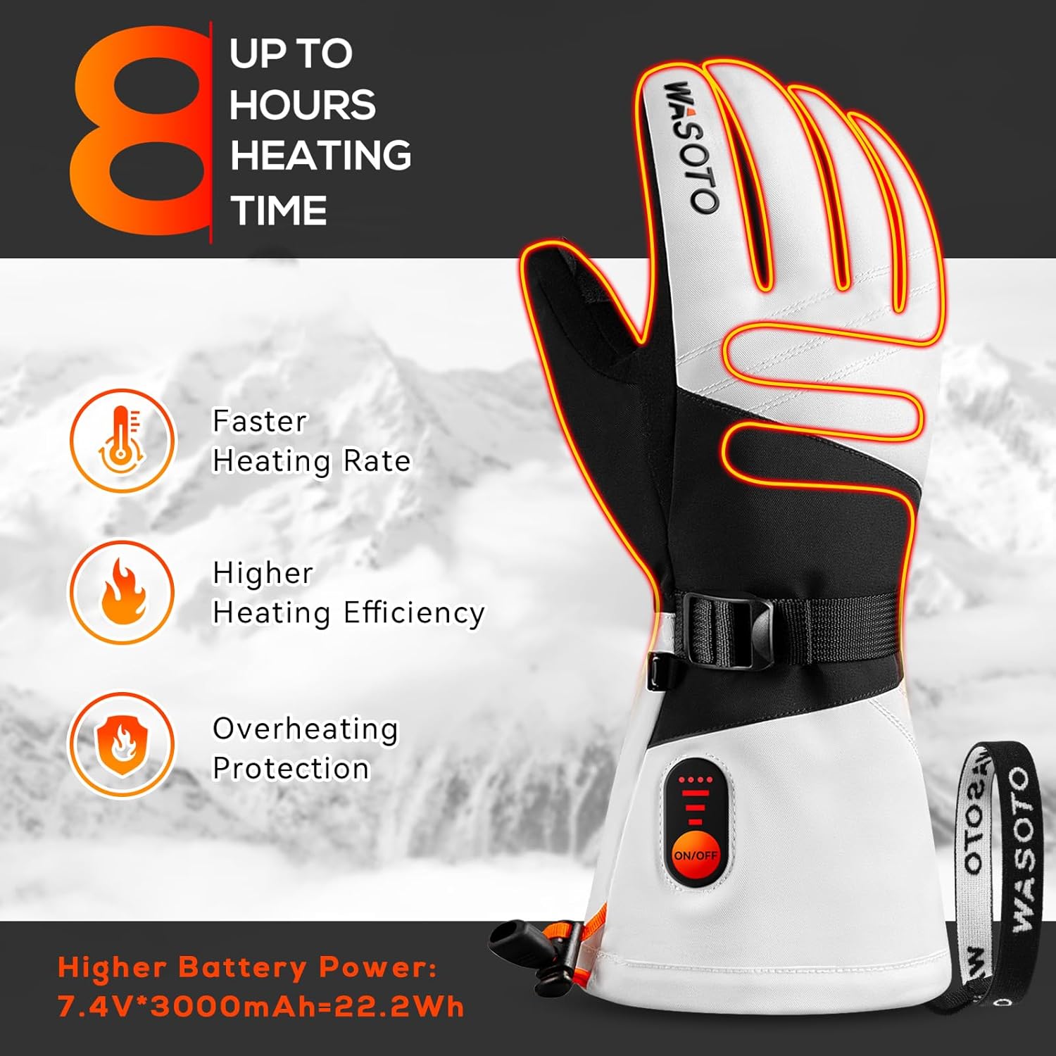 プロ仕様のUSB充電式スキーグローブ。冬用の電気式ヒーター内 - Winter Glove Insulated のレビューと価格