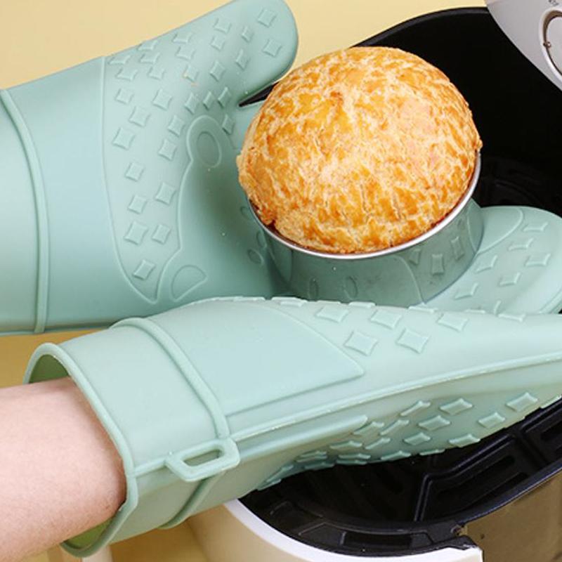 耐熱オーブン手袋 1組 シリコン製 プロフェッショナルミット - Heat Resistant Glove のレビューと価格