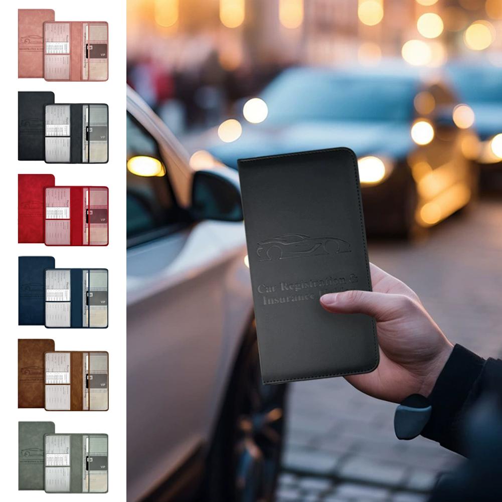 PUレザー製 車検・保険証ホルダー 車両書類整理ケース グロ - Leather Driving Glove のレビューと価格