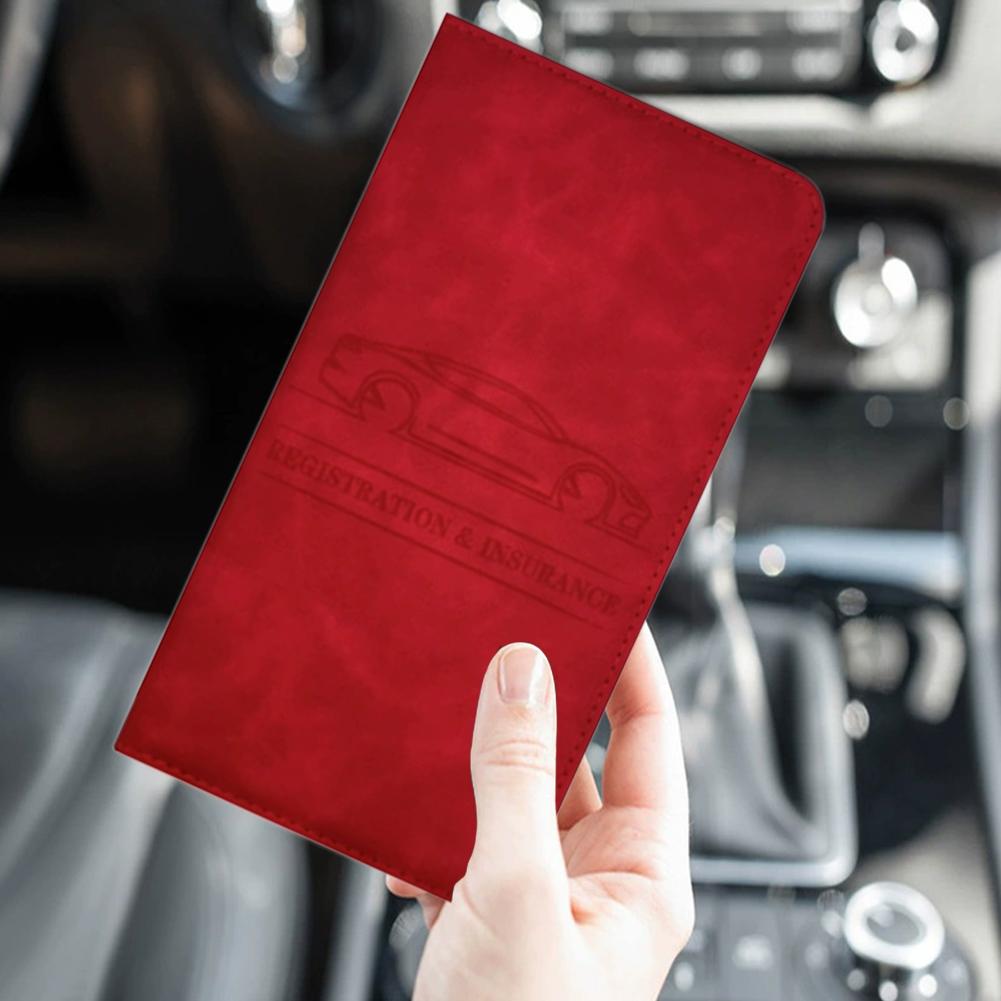 PUレザー製 車検・保険証ホルダー 車両書類整理ケース グロ - Leather Driving Glove のレビューと価格